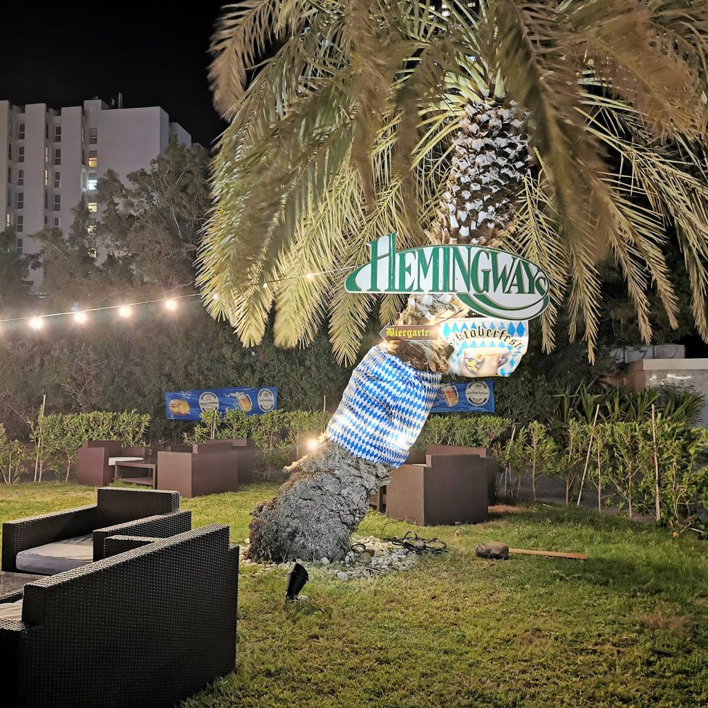 weekenduae Oktoberfest in Hemingway's garden at Radisson Blu Abu Dhabi 