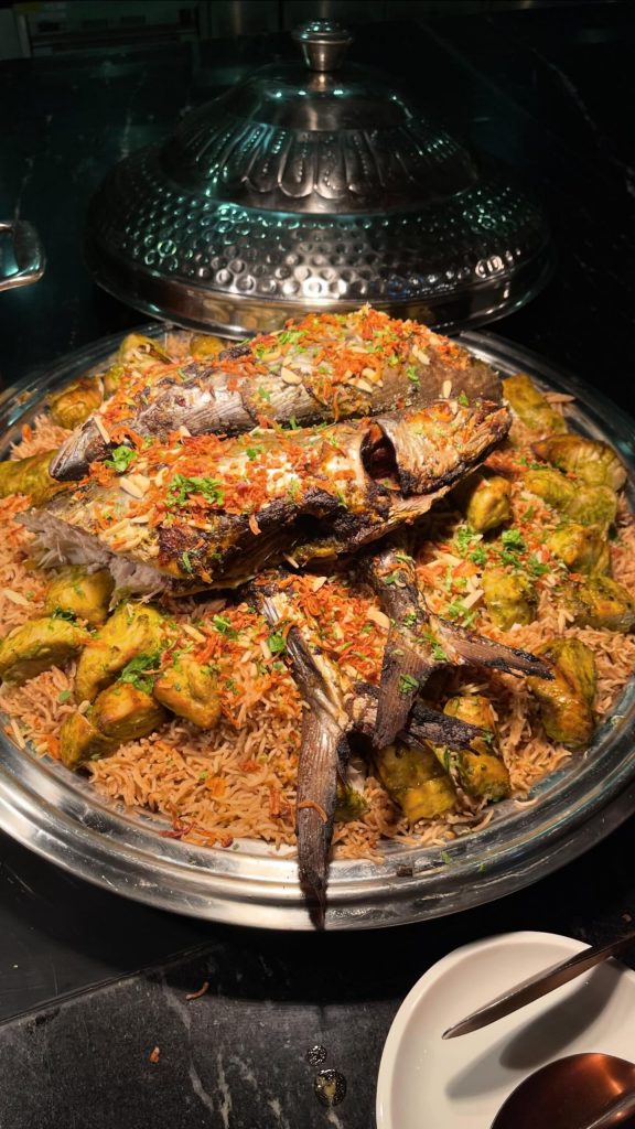 Fish Sayyadieh sayadieh weekenduae Palestinian Culinary Heritage by Chef Anas Shahin, photo c Anad Shahin, Dubai, UAE
